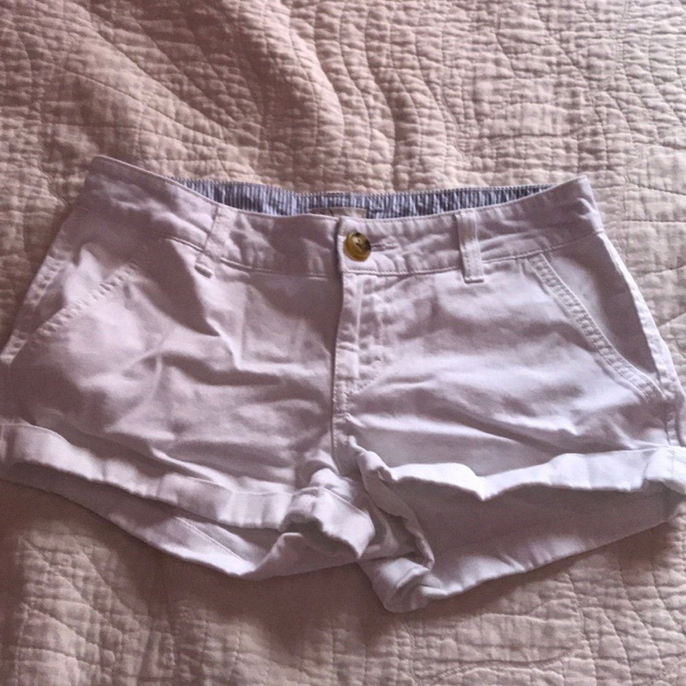 Super Soft White Jean Shorts